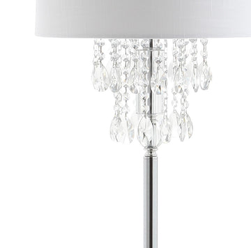 Abigail 61" Crystal / Metal LED Floor Lamp - JONATHAN Y